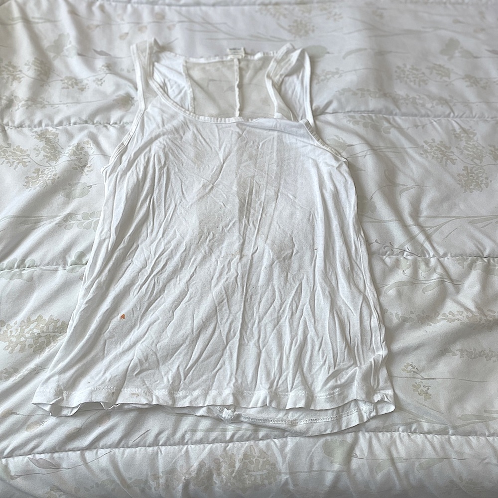 White Workout Tank - Size XS